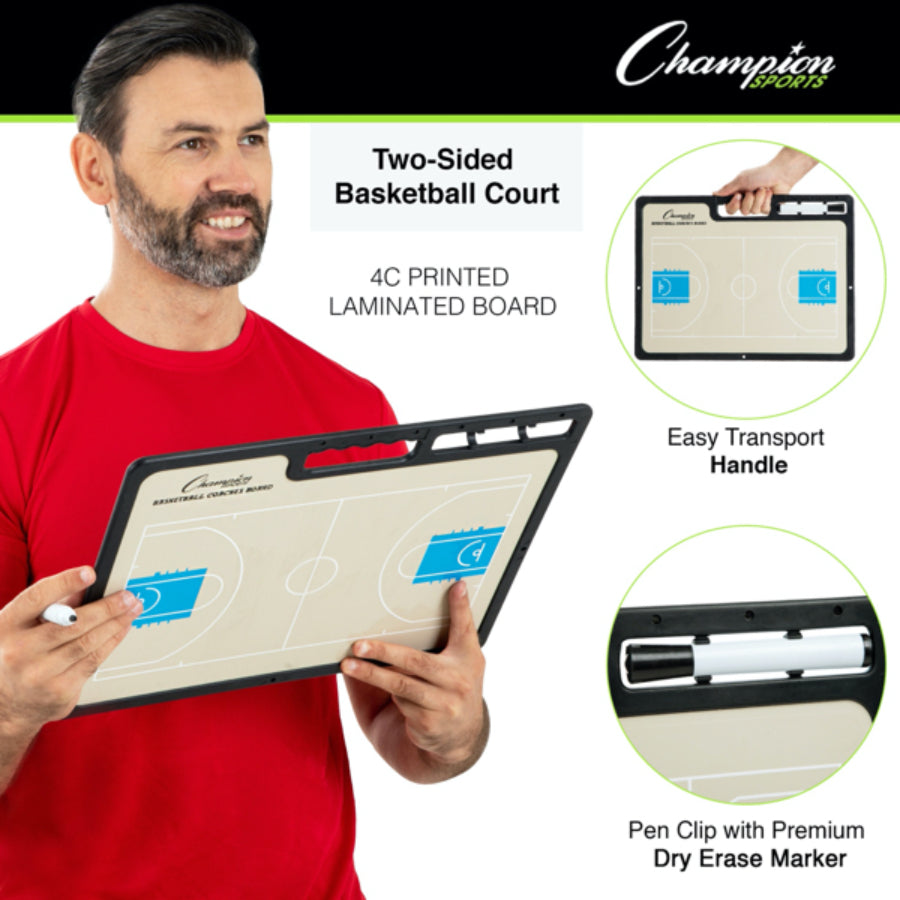 Champion Sports CBBKXL Pro Basketball Coaches Board