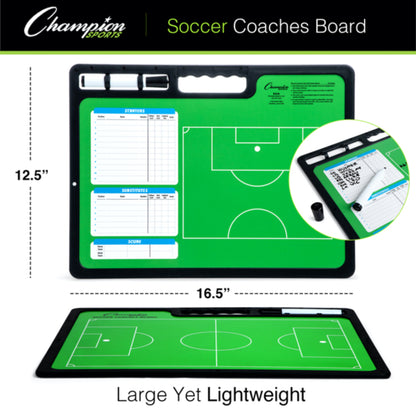 Champion Sports CBSBXL Pro Soccer Coaches Board