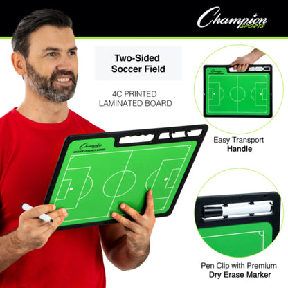 Champion Sports CBSBXL Pro Soccer Coaches Board