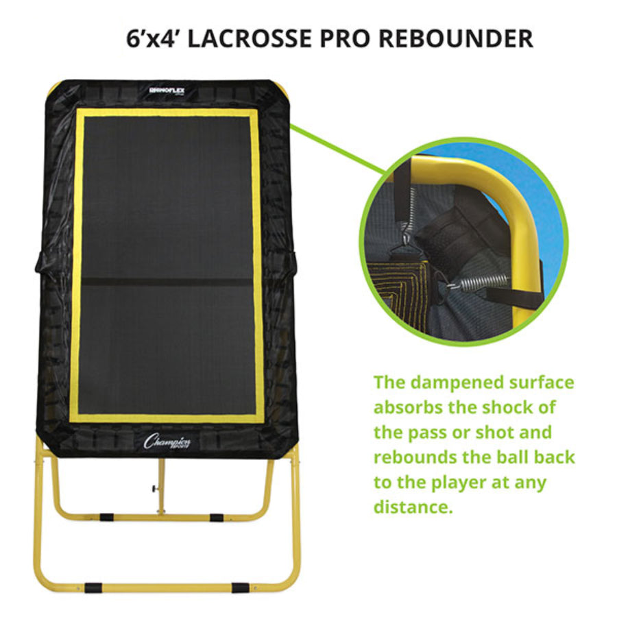 Champion sports LBT64 XL Deluxe Lacrosse Rebounder - 6' x 4' Rebound Area