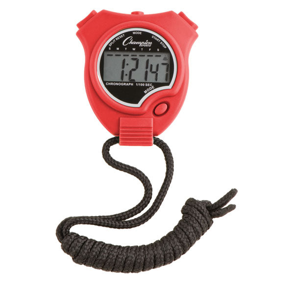 Champion Sports Rainbow Stopwatch Set Of 6