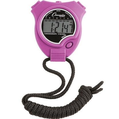 Champion Sports Rainbow Stopwatch Set Of 6