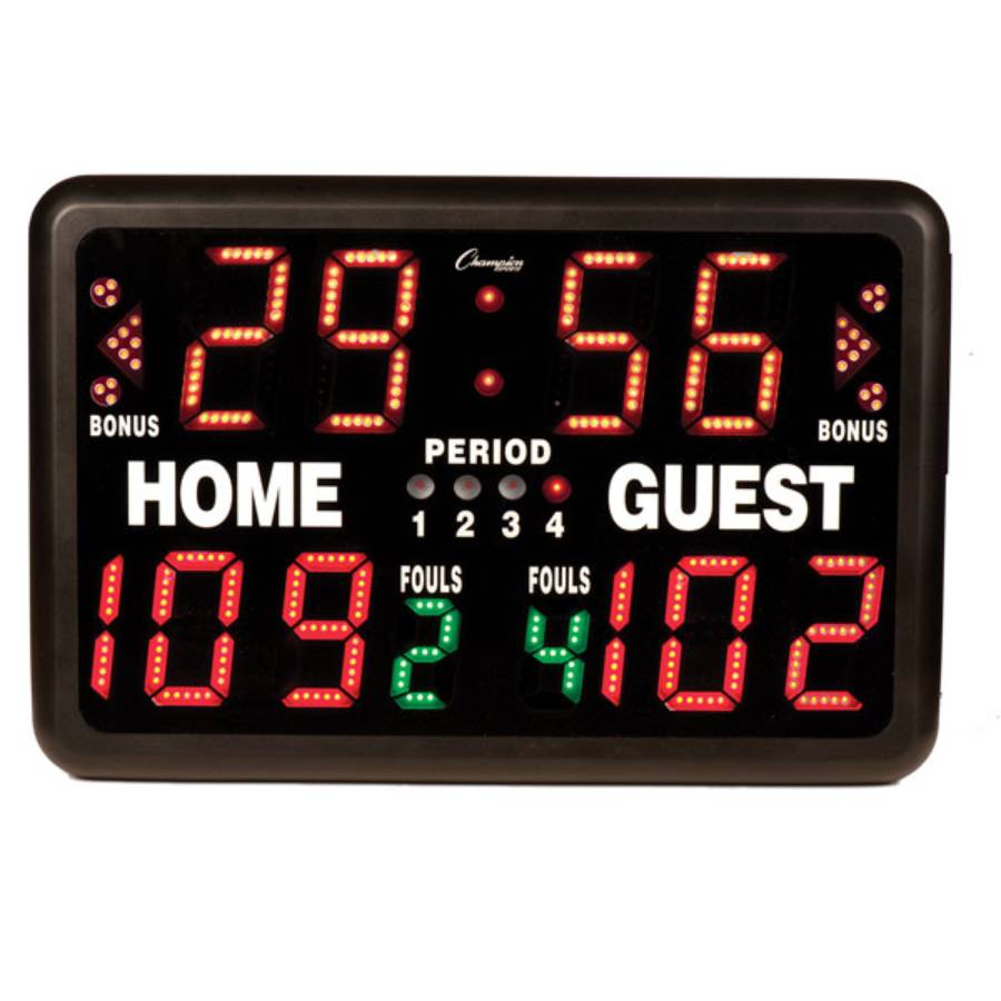 Champion Sports T90R Multi-Sport Tabletop Indoor Electronic Scoreboard W/ Remote Control
