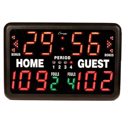Champion Sports T90R Multi-Sport Tabletop Indoor Electronic Scoreboard W/ Remote Control