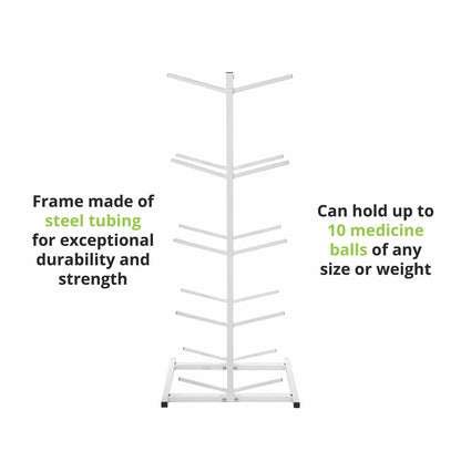 Double Sided Medicine Ball Tree - Storage Cart