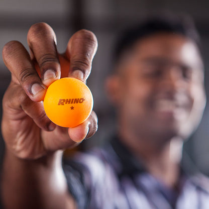 Orange Rhino 1 Star Table Tennis Balls (Pack of 6)