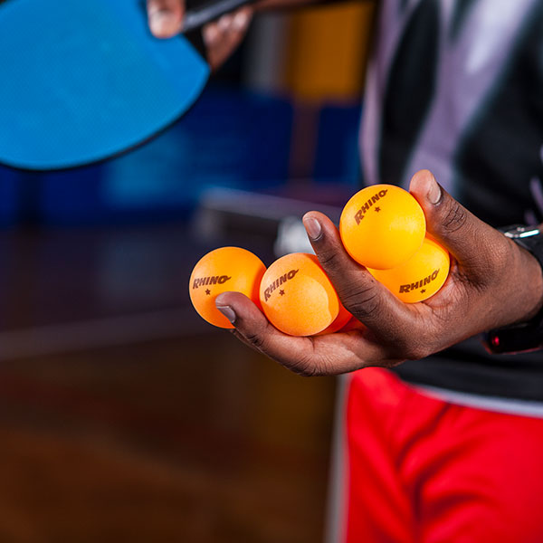 Orange Rhino 1 Star Table Tennis Balls (Pack of 6)
