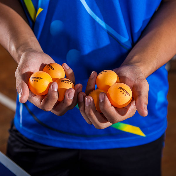 Orange Rhino 3 Star Table Tennis Balls (Pack of 6)