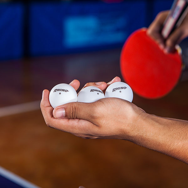 Rhino 1 Star White Table Tennis Balls - Gross Pack