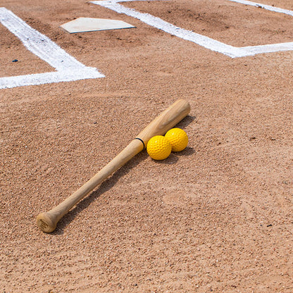 Yellow Dimpled Pitching Machine Softballs 12 Inch (Dozen)