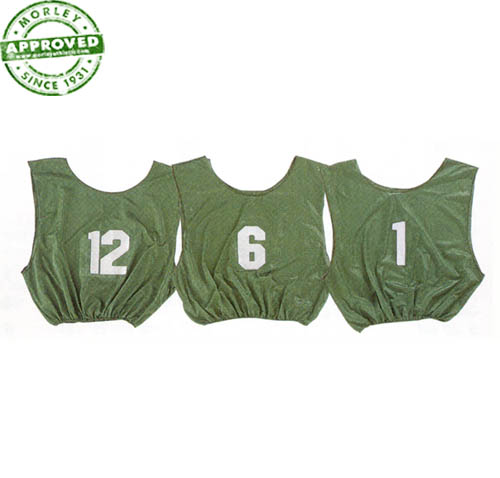 Adult Numbered Scrimmage Vests  1-12 100% Nylon Micro Mesh (Dozen) Gold / Adult
