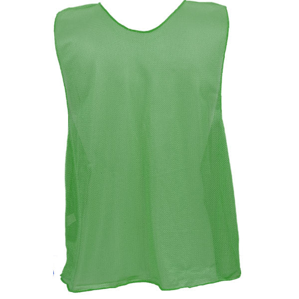 Micro Mesh Soccer Pinnies (Dozen) Green / Adult