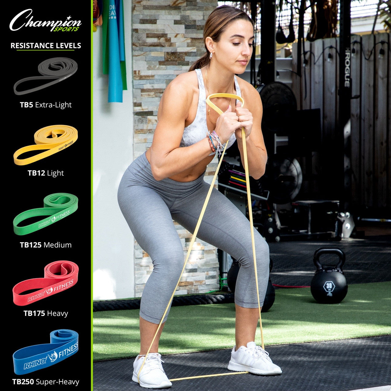 Rhino Fitness Stretch Training Bands - 5 Sizes