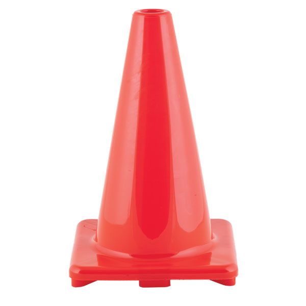 12" Flexible Vinyl Game Cones Orange