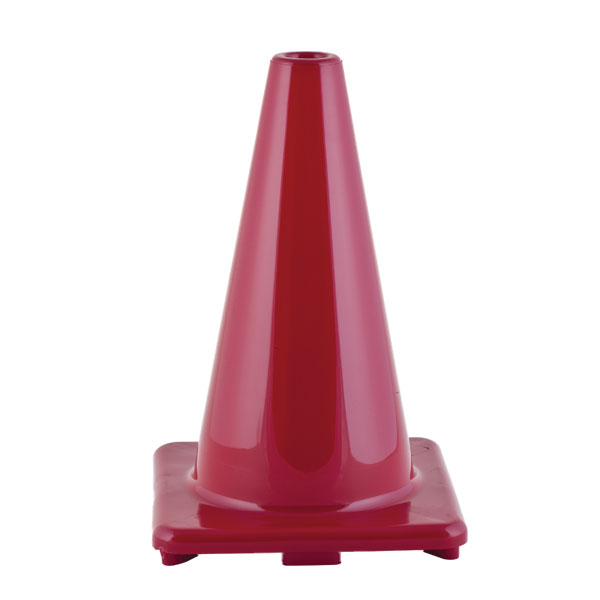 12" Flexible Vinyl Game Cones Red