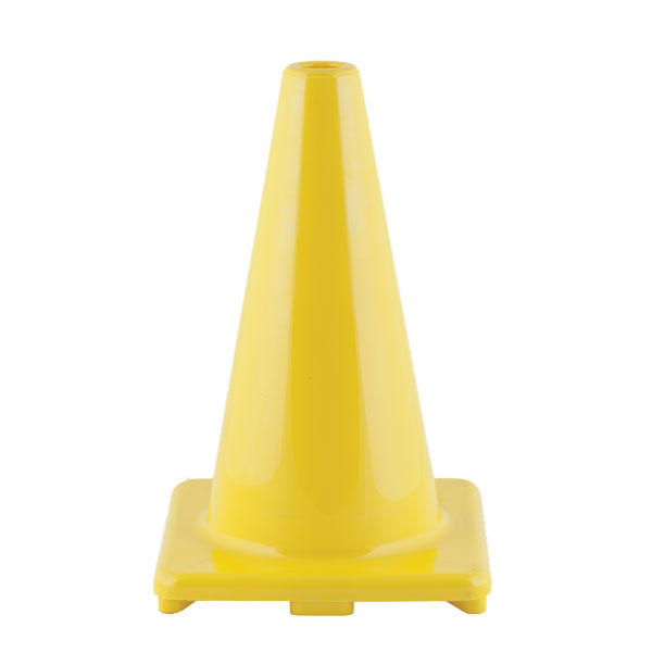 12" Flexible Vinyl Game Cones Yellow