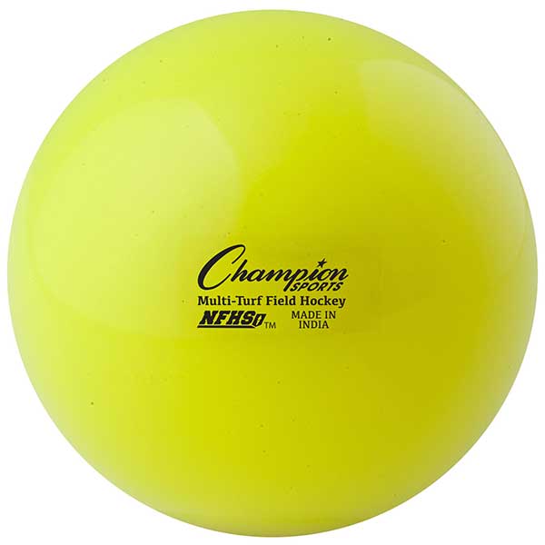 Champion Sports Official Multi-Turf Field Hockey Balls- NFHS Stamped (Dozen) Orange w/ NFHS Seal