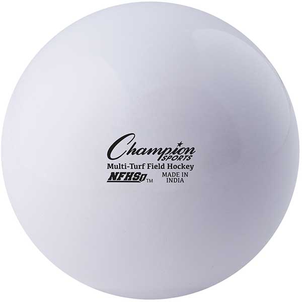 Champion Sports Official Multi-Turf Field Hockey Balls- NFHS Stamped (Dozen) Orange w/ NFHS Seal