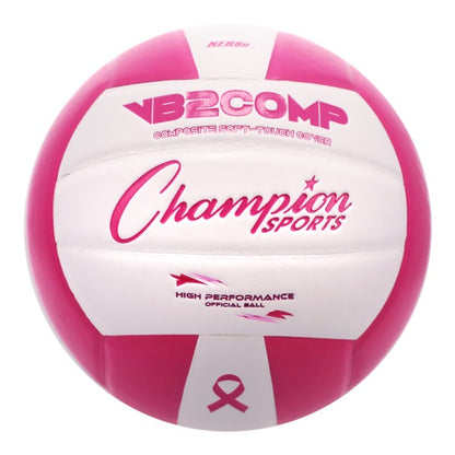 Champion Sports VB2 Comp Series Volleyballs - NFHS & NCAA APPROVED White