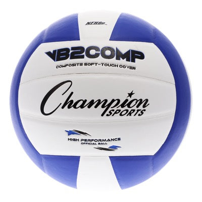 Champion Sports VB2 Comp Series Volleyballs - NFHS & NCAA APPROVED White