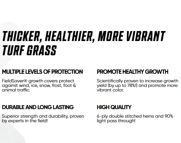Fieldsaver Winter Turf Blankets/Growth Covers