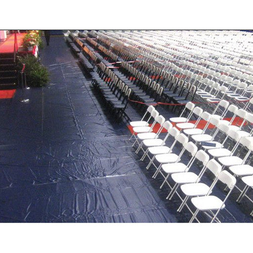 10' Wide Sections Of Gymguard Gymnasium Floor Covers 18 OZ. 10' x 1'Wide Sections / Black