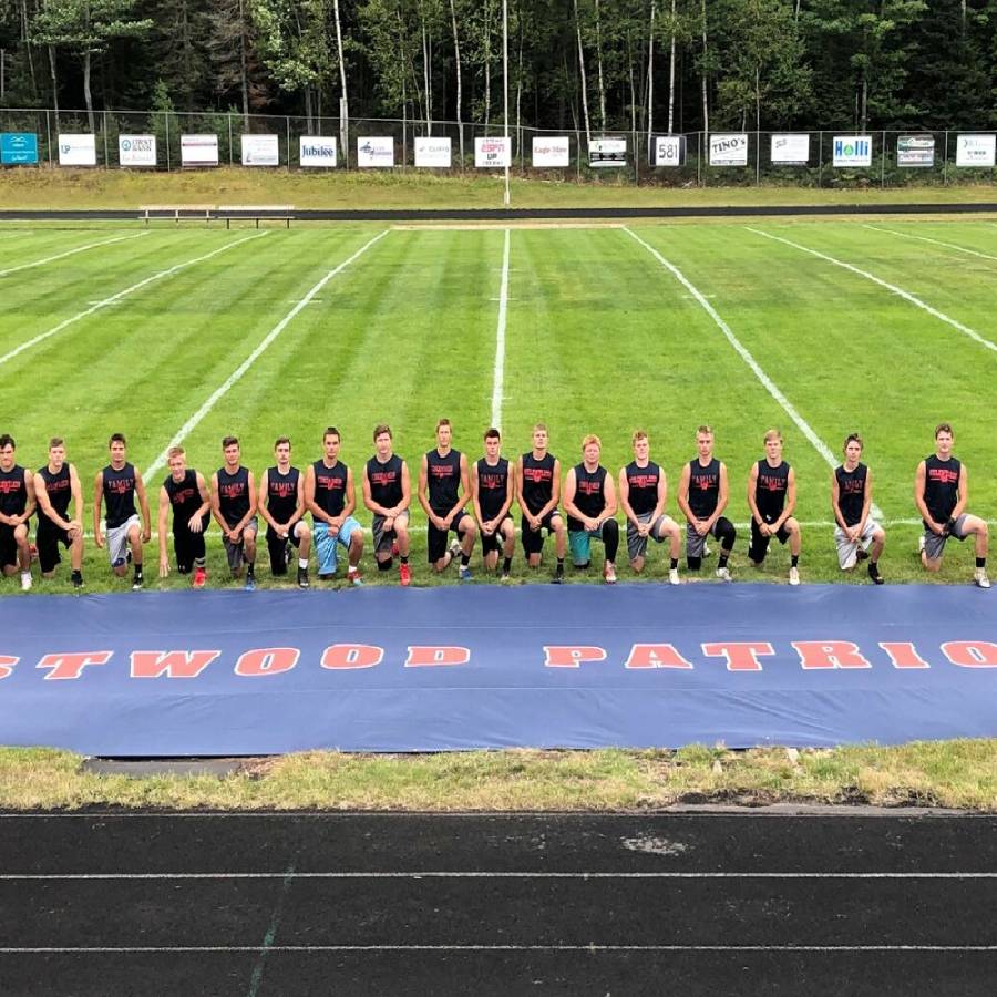 Fieldsaver Football 16 oz. ArmorMesh Sideline Tarps - Morley Athletic Supply Co Inc