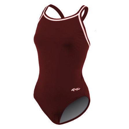 Dolfin Female DBX Back Swim Suit Red / 18 (-8.00)