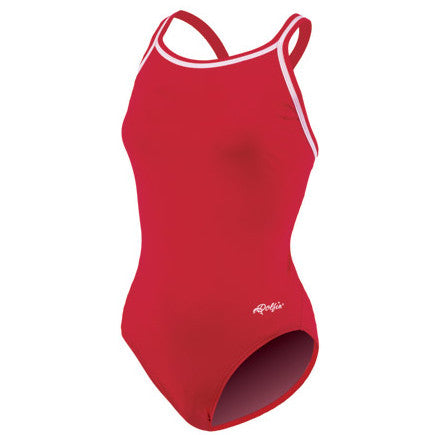 Dolfin Female DBX Back Swim Suit Red / 18 (-8.00)