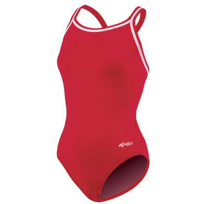 Dolfin Female DBX Back Swim Suit Red / 18 (-8.00)