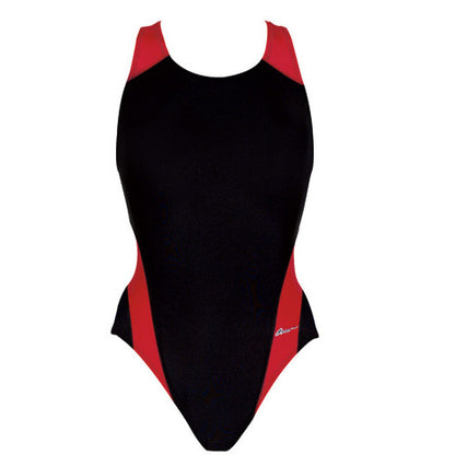 Dolfin Female Ocean Panel Performance Back Swim Suit black/royal / 22