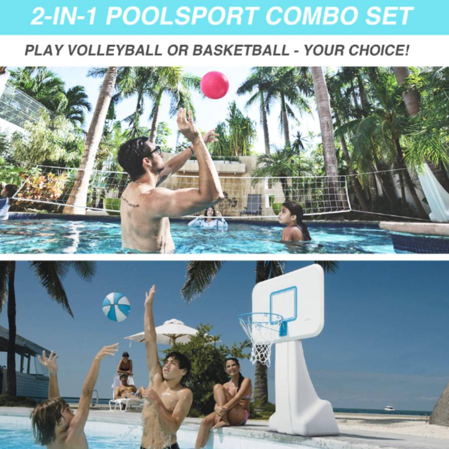PoolSport Volleyball And Basketball Combo