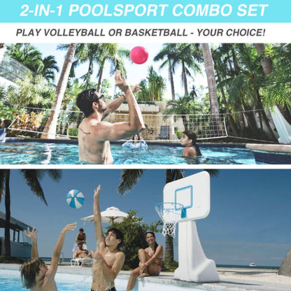 PoolSport Volleyball And Basketball Combo