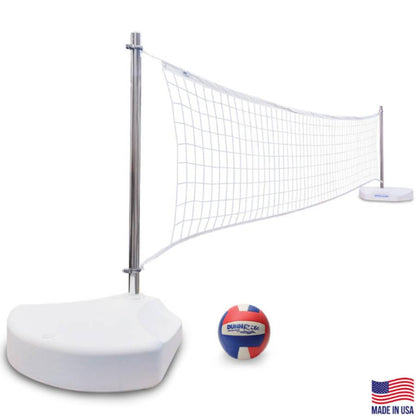 WaterVolly Stainless Steel Pool Volleyball Net System