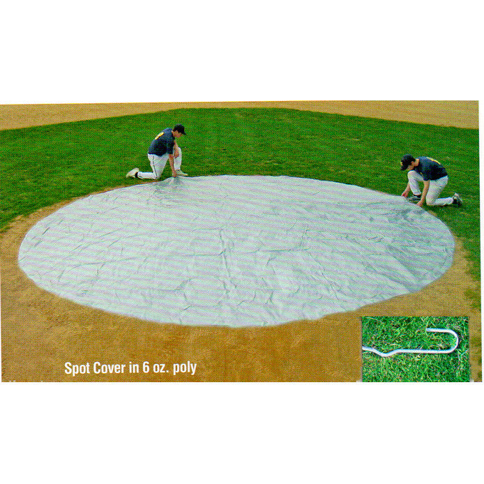 Round Spot Rain Pitcher's Mound Infield & Accessories 12' Round Rain Spot Cover