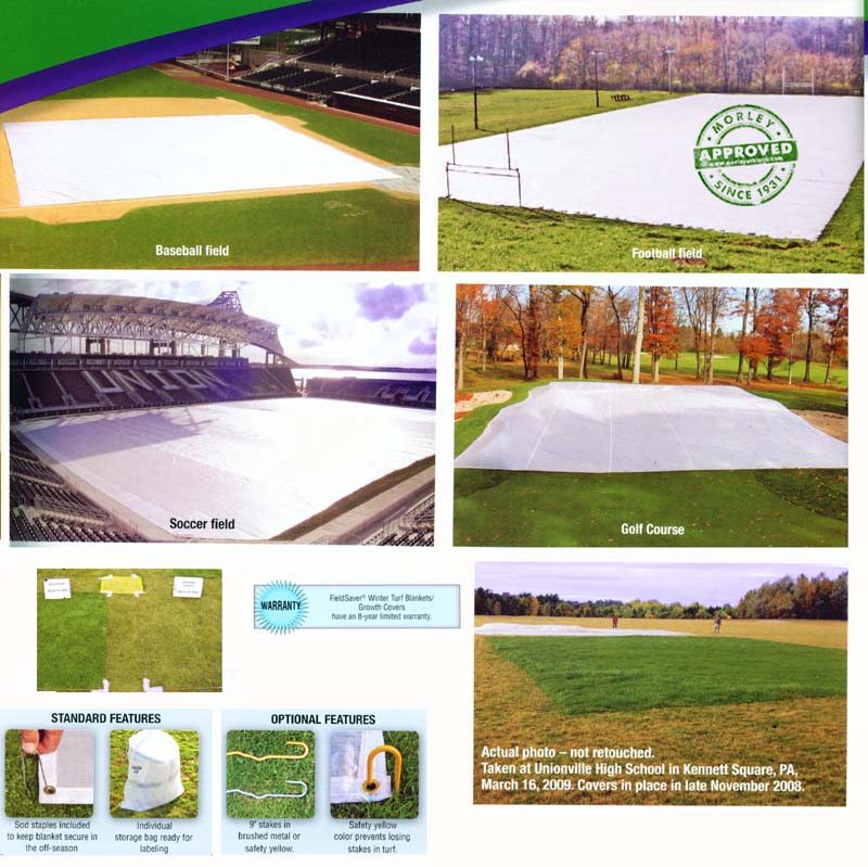 Fieldsaver Winter Turf Blankets/Growth Covers 10' X 50'