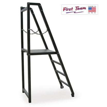 First Team SturdiStand Folding Judges Volleyball Stand Black