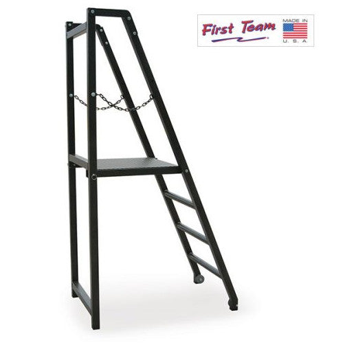 First Team SturdiStand Folding Judges Volleyball Stand Black