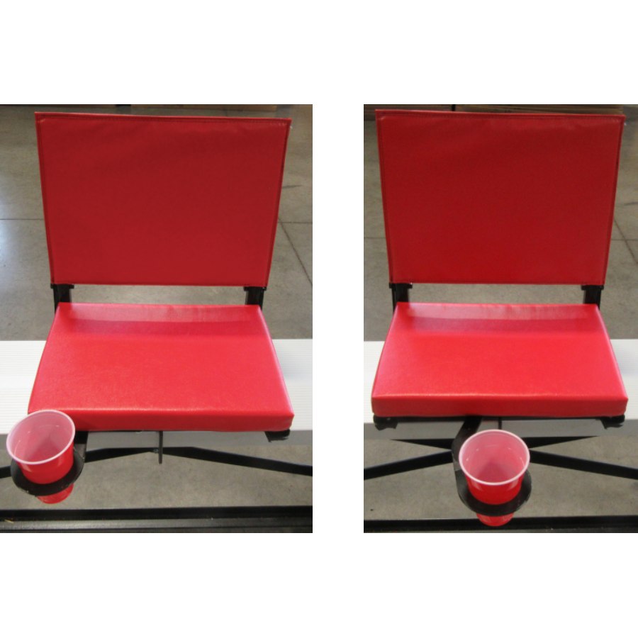 Sportzone Luxury Stadium Chair W/ Graphic Black