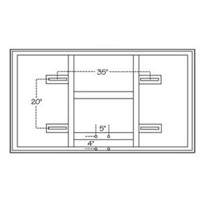 First Team Competition FT240 42" X 72" Tempered Glass Basketball Backboard