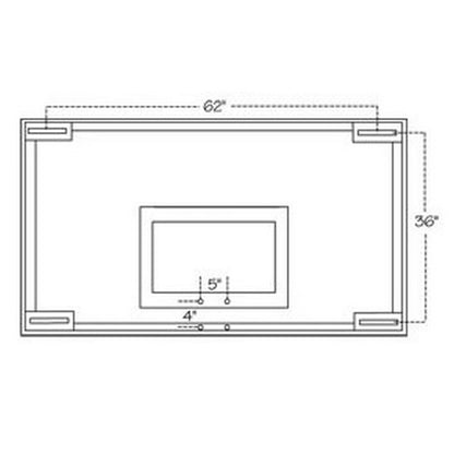 First Team FT235 42" X 72" Official Tempered Glass Basketball Backboard
