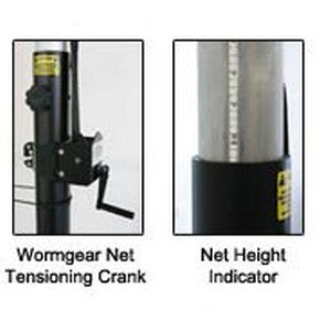 Frontier Steel Competition Volleyball Net System MA11532 Frontier Complete WITH Ground Sockets / Royal Blue