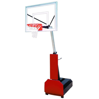 Fury III Portable Basketball System 36" x 54" Acrylic Backboard Gold