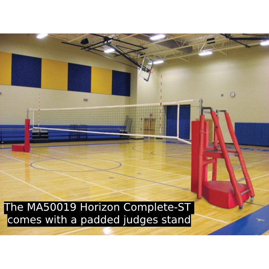 Horizon Competition Freestanding Portable Volleyball Net System MA50018 Horizon Complete / Royal Blue
