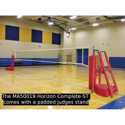 Horizon Competition Freestanding Portable Volleyball Net System MA50018 Horizon Complete / Royal Blue