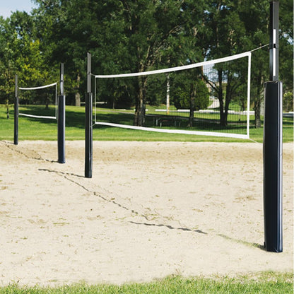Sand Blast Complete Outdoor Recreational Volleyball Net System Royal Blue