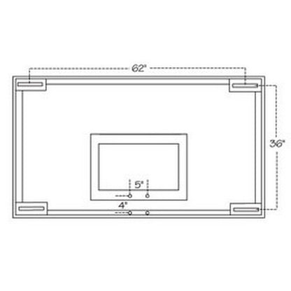 First Team FT234 42" X 72" Competition Tempered Glass Basketball Backboard