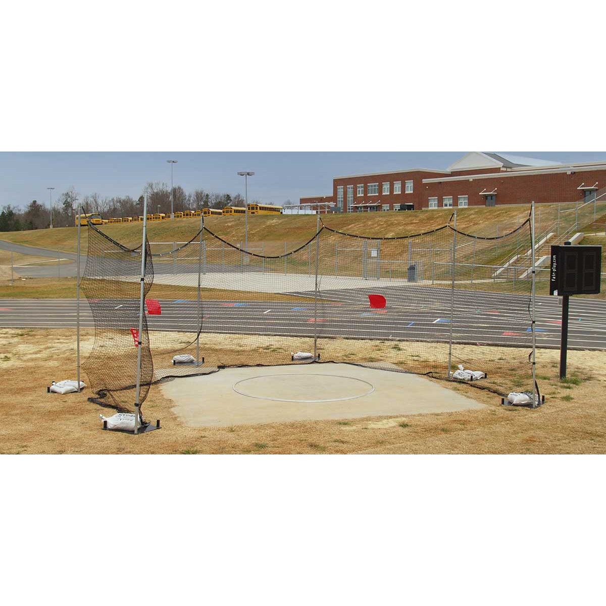 Fisher DC100P Portable Discus Cage - Morley Athletic Supply Co Inc