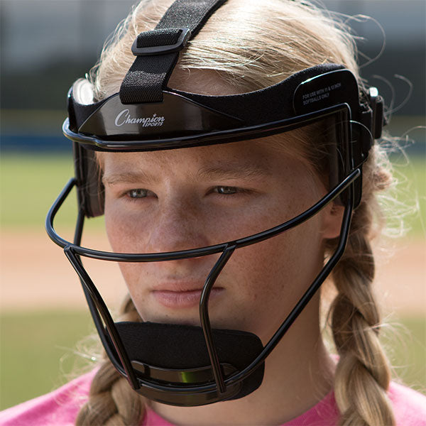 FMA Adult Softball Fielders Mask Black