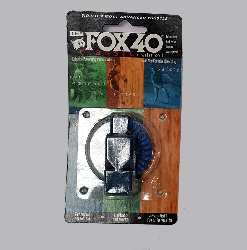 Fox 40 Classic Whistle With Flex Coil Red